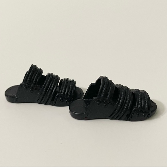 Ken Doll Black Slide Sandals Doll Accessory - Picture 6 of 11